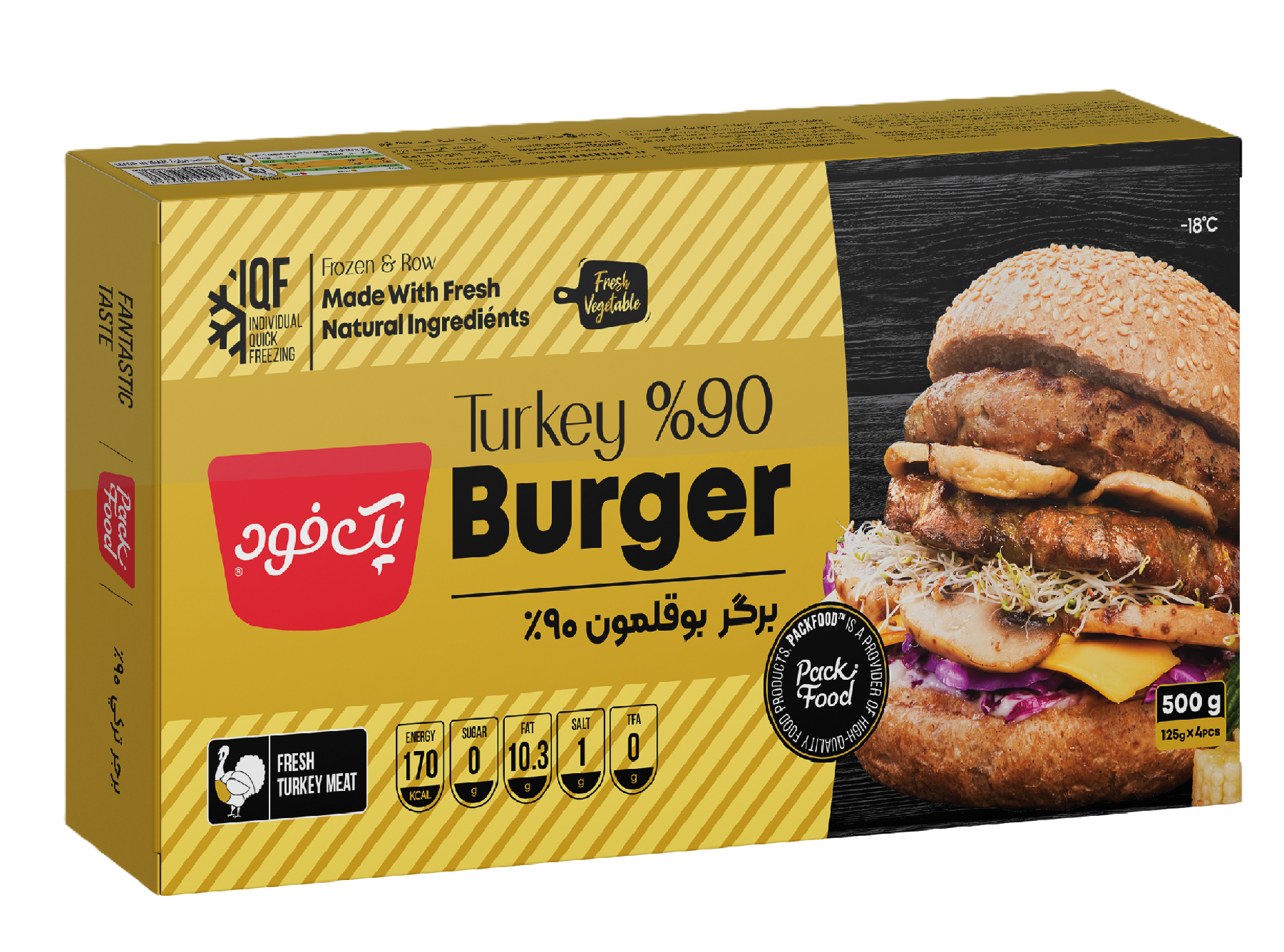 برگر بوقلمون